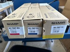 Sharp LOT OF 3 COLOR SET MX-6500N MX-7090N MX-7500N MX-8090N MX-75NT CMY Toner picture