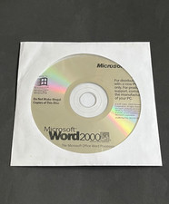 Microsoft Word 2000 Office Software Suite CD for Windows NT 98 No Key Sold As Is picture