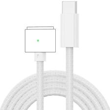 140W USB C to Magnetic 3 Charging Cable Cord Compatible with MacBook white  picture