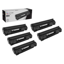 Compatible Toner Cartridge Replacements for HP 35A CB435A (Black, 5-Pack) picture