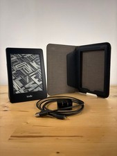 Amazon Kindle Paperwhite 6th Gen DP75SDI eReader Leather Case Charger Bundle picture