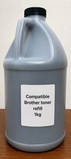 BLACK COMPATIBLE BROTHER TN-650 TN650 BULK TONER REFILL (1KG - 1,000 GRAMS ) picture