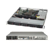 SuperMicro CSE-113MFAC2-R606CB 1U Chassis with Redundant 600W Power Supplies picture