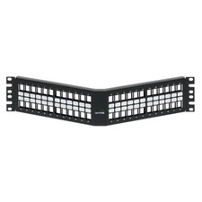 Leviton 49256-H48 2RU 48‑Port Angled Quickport Patch Panel Black picture