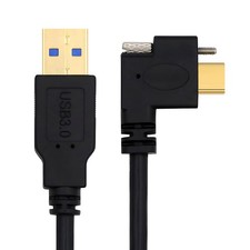 CY Single Screw Locking Type-C USB 3.1 Male to Type-A Male USB3.0 Power Cable picture