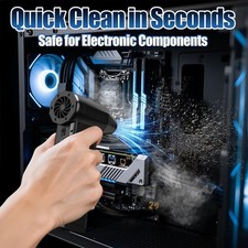ELECTRIC AIR DUSTER 130000RPM COMPRESSED AIR DUSTER  4 SPEED with LED for PC CAR picture
