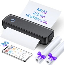 US Letter Legal A4, A5, 2, 3, 4 inch Thermal Printer Portable A80 picture