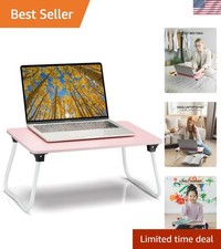 Foldable Lap Desk Laptop Stand Bed Desk Table Tray, Breakfast Serving Tray, P... picture