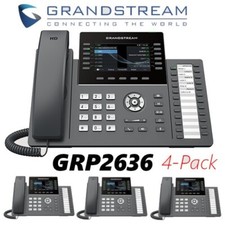 4 Grandstream GRP2636 12-Line 6 SIP IP Phone Color Screen Dual Gigabit Lot picture