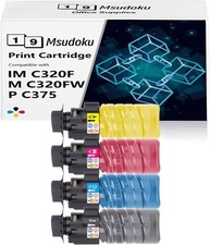Toner Cartridges Compatible for Ricoh IM C320 IM C320 IM C320F (C,M,Y,B) 4 Pk picture