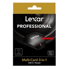 Lexar Professional Multi-Card 3 in 1 USB3.1 Reader SD/Micro SD/CF LRW500URB picture