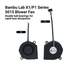24V 5015 Blower Fan for BambuLab X1 X1C P1P P1S Dual Ball Bearing Cooling Fan picture
