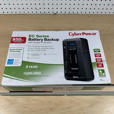 CyberPower EC850LCD Battery Backup W/Surge Protector UPS System 850va510watts picture