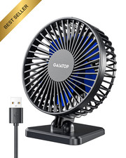 Gaiatop USB Desk Fan Portable Quiet Small Personal Table Top Air Cooling Device picture