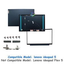  Back Cover+Hinge+Bezel For Lenovo ideapad 5 15IIL05 15ARE05 15ITL05 Dark Blue picture