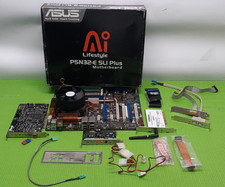 Asus P5N32-E SLI LGA775 ATX Motherboard 6gb DDR2 Core 2 Duo+ everything picture