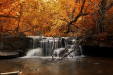 Landscape nature waterfall fall Custom Gaming Mat Desk picture