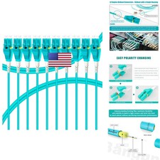 Bangun Uniboot Lc To Lc Om3 10Pack 1M 3Ft Fiber Patch Cable 10Gb/Gigabit picture