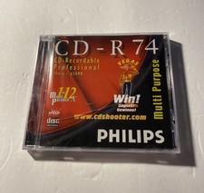 Philips Cd-R74 recordable professional Disc NEW Sealed Free Fast Shipping. picture
