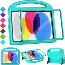 Kids Case for iPad A16 11th Gen / iPad 10th Generation, Cyan picture