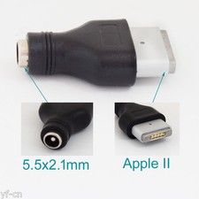 50pcs DC Power Charger Adapter For Apple Macbook Male To 5.5x2.1mm Female Socket picture