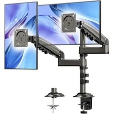HUANUO 17-32 Inch Dual Monitor Stand, NITROGLIDE™ Dual Monitor Mount, Monitor St picture