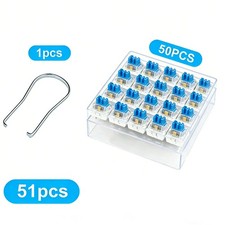 Keyboard Switches, 50 Pcs 3 PIN Blue Keyboard Clicker Dustproof Mechanical Ke picture