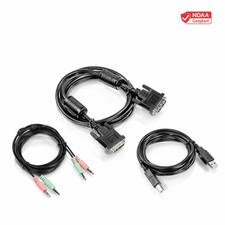 TRENDnet TK-CD06, 6 ft. DVI-I, USB,and Audio KVM Cable Kit picture