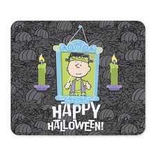 CafePress Peanuts Happy Halloween Charlie Brown Portrait Mousepad  (1223861230) picture