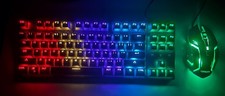 ChonChow M802 wired back lit Gaming Keyboard with Mouse  English QWERTY, Black picture