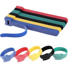 Reusable 6 Inch Cable Ties 120PCS Adjustable Fastening Straps Wire Cord picture