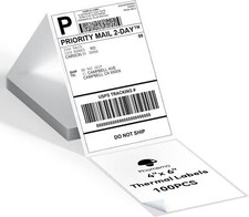 4x6 Direct Thermal Shipping Label 500/1000PCS for VRETTI MUNBYN Phomemo Lot picture