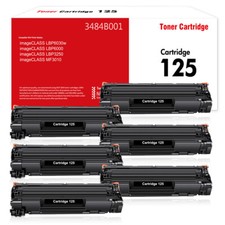 6 Pack CRG125 Toner cartridge Compatible for Canon 125 imageCLASS MF3010 Printer picture