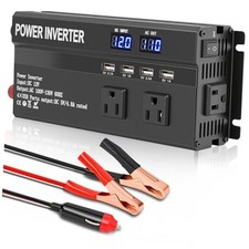 1200W Power Inverter, 12v to 110V AC Car Inverter with Fast Charging 2.4A USB picture