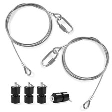 2Pcs Lift Cable Compatible Cable+4Pcs Black Aluminum Alloy Rollers  picture