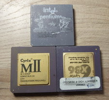 Lot of 3 x Ceramic Gold Cap CPUs Processors - Gold Recovery and Collectibles picture