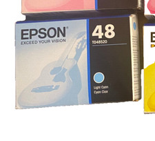 Genuine EPSON OEM Ink Cartridge Light Cyan TO48520 picture