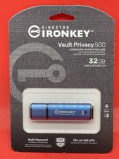 IronKey Vault Privacy 50 USB-C 32GB Flash Drive | FIPS 197 Certified | XTS-AE picture