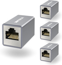 VCELINK RJ45 Coupler, Shielded Poe Ethernet Cable Extender for Cat7/Cat6A/Cat6/C picture