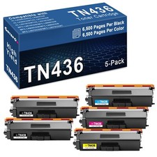 5 Pack TN436 Toner Cartridge TN433 For Brother MFC-L8610CDW L8690CDW picture