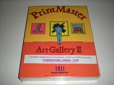 PrintMaster Art Gallery 2 for Amiga. Extra graphics for PrintMaster. Sealed box picture