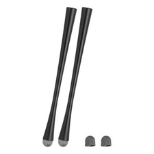 PATIKIL 2 Pcs Slim Waist Stylus Pens for Touch Screens, 2 in 1 High Black  picture