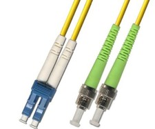 2M Singlemode Duplex Fiber Optic Cable 9/125 LC UPC ST APC Patch Cable Network picture
