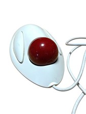Logitech T-BB14 Trackman Marble Mouse USB Optical Trackball Mouse White Works picture
