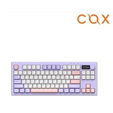COX CM87KD RGB Wired TKL Keyboard Lavender Membrane 84 Keys USB-C Compact picture