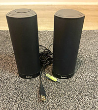 Dell AX210 Multimedia PC Speakers 2.0 USB Wired 3.5mm Black 0R125K picture