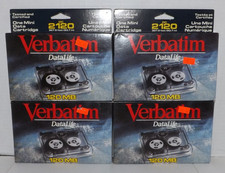 VTG 4 Sealed Verbatim DataLife  DC2120 120MB QIC- 80 Mini Data Cartridges #87990 picture