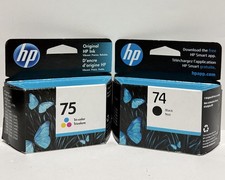 HP 74 Black & 75 Tri-color Ink Cartridges picture