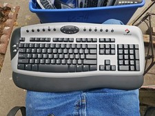 Amptron Professional Wireless Keyboard AKM-C0350  VTG 90s No Receiver Untested picture