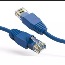 (10 Pack) 7 Ft Blue Cat6A,  UTP Booted Cable, Ethernet Cable picture